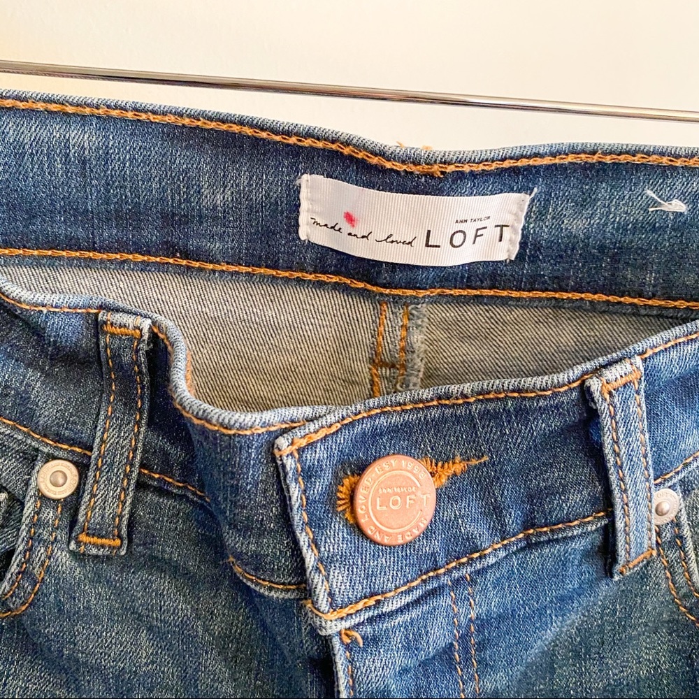Made and Loved Ann Taylor LOFT Straight Crop Jeans Size 26